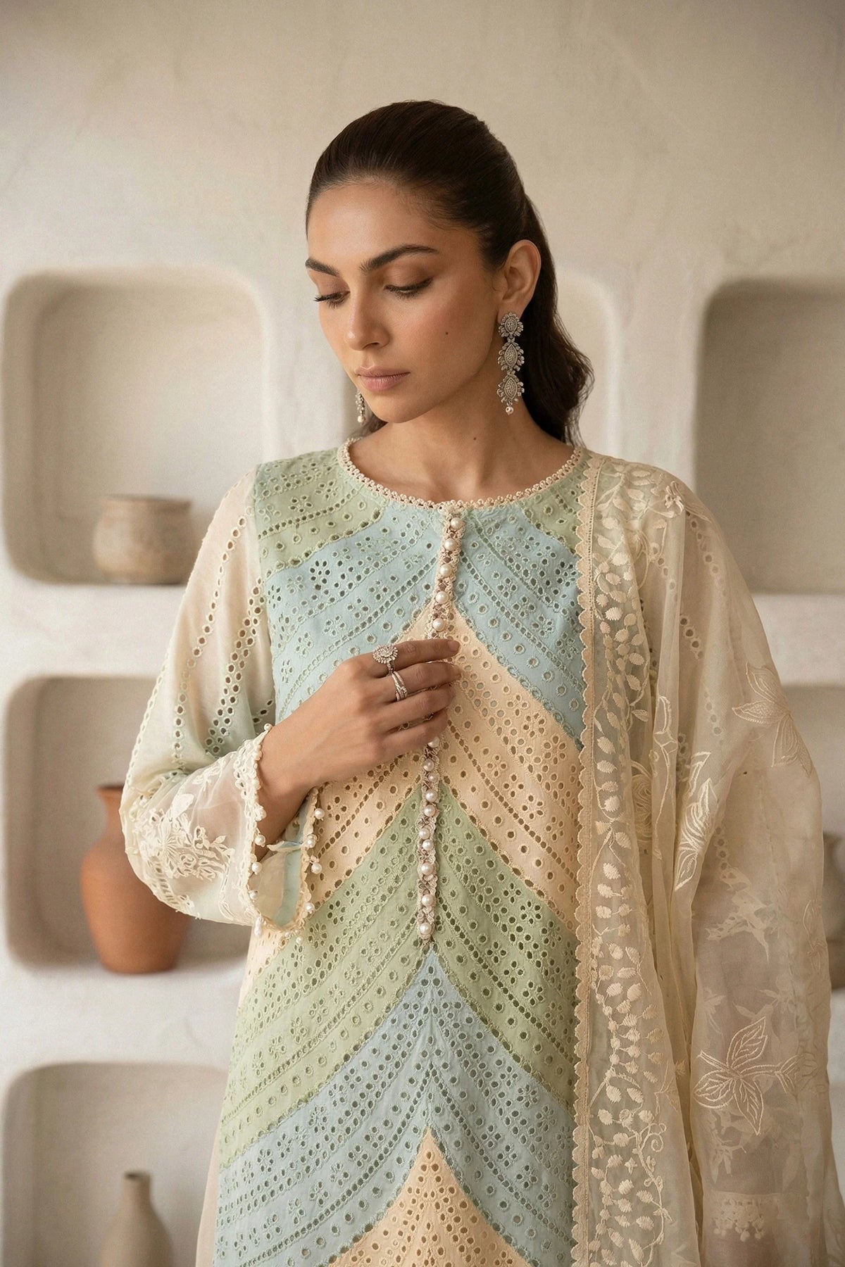 MARIA.B 3 Piece Embroidered Lawn Suit