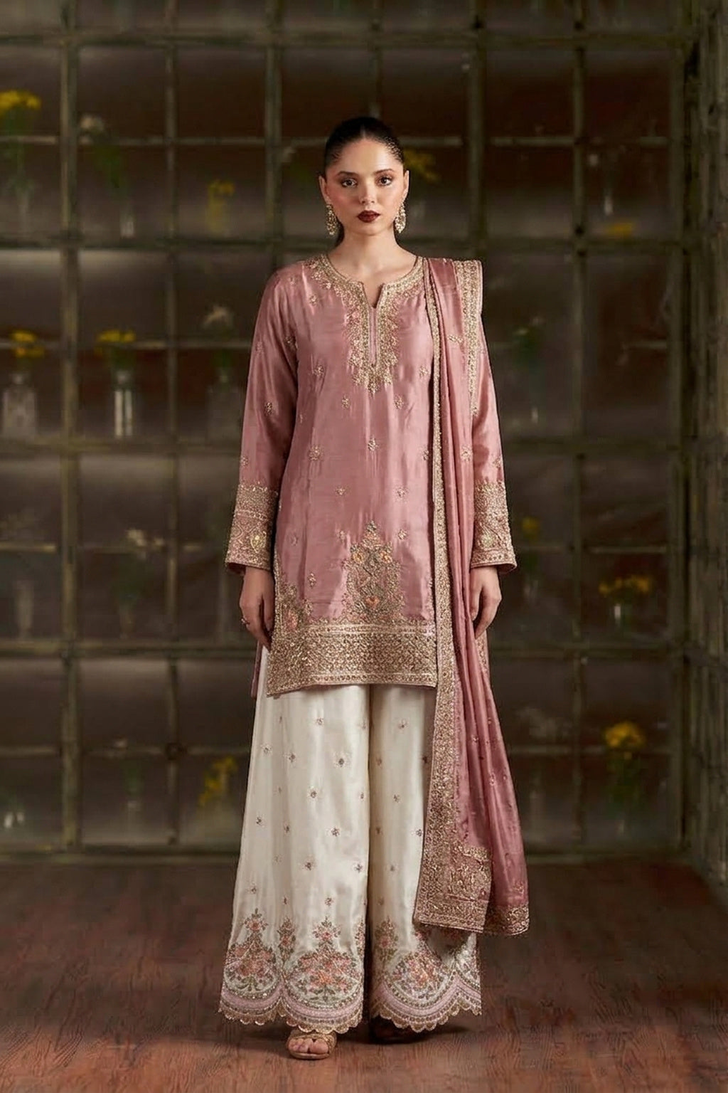 ETHNC 3 PC TEA PINK